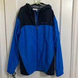 Boys zip up hooded windbreaker